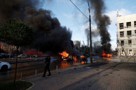 وقوع دو انفجار شدید در پایتخت اوکراین