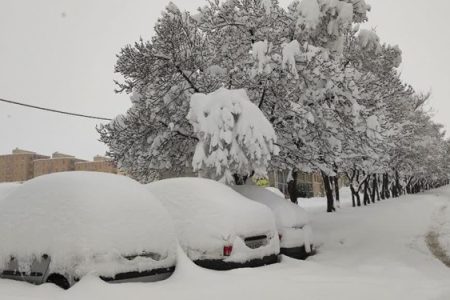 حجم برف در مشکین‌شهر به ۶۵ سانتی‌متر رسید